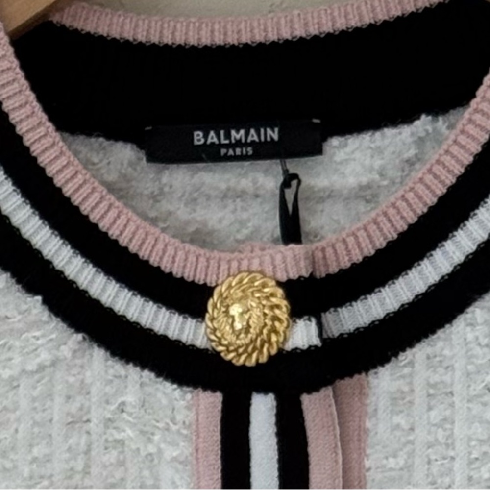 BALMAIN NEW BLOUSE authentic 100% size 8 - Picture 12 of 13